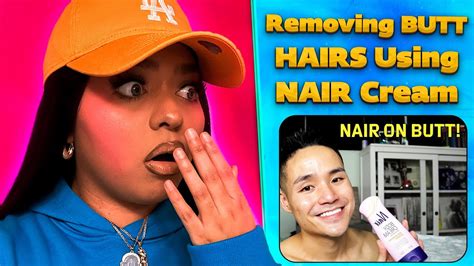 nair kevin|Removing BUTT HAIRS Using NAIR Cream